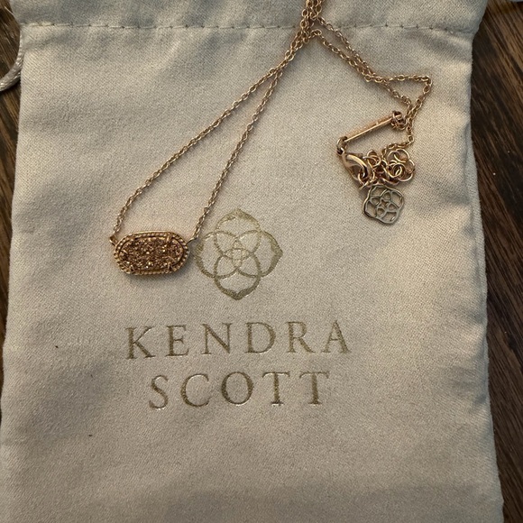 Authentic Kendra Scott Rose Gold Elisa Necklace - Picture 3 of 4